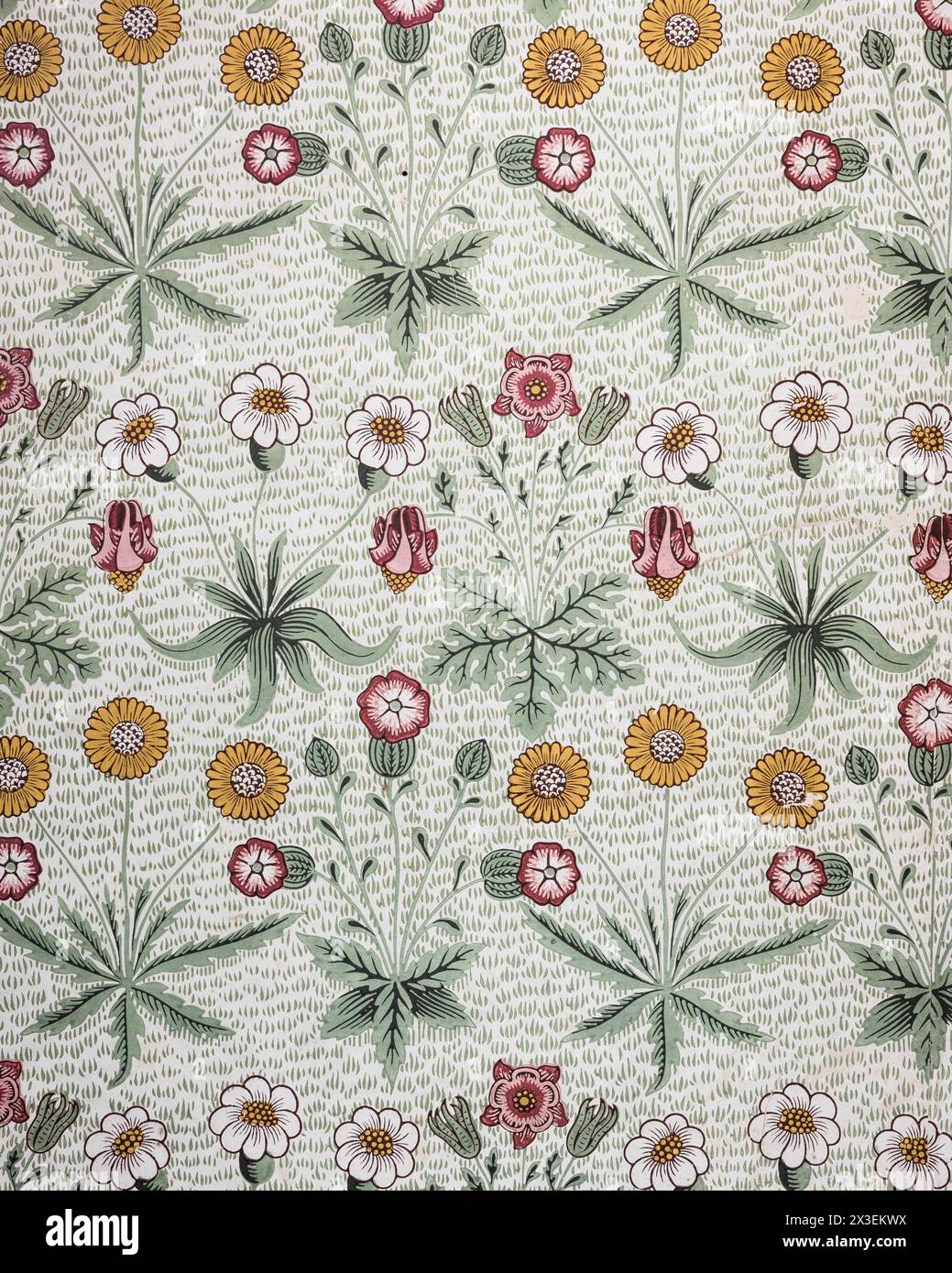 Arts décoratifs à Speke Hall, Grade I Listed National Trust Tudor Manor House, Liverpool, Angleterre, Royaume-Uni. Banque D'Images