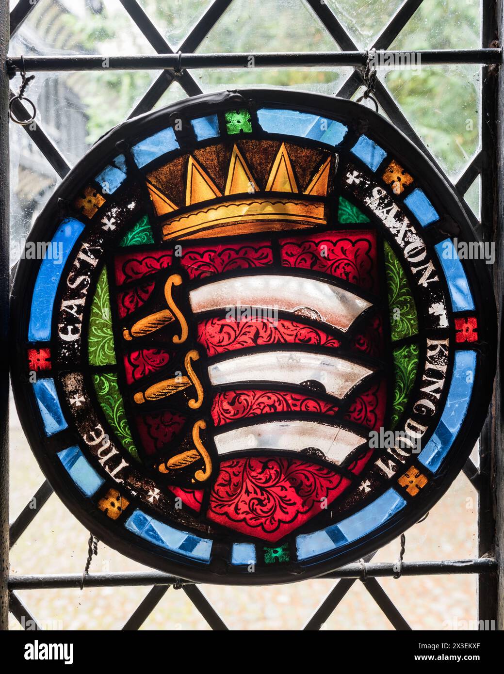 Arts décoratifs à Speke Hall, Grade I Listed National Trust Tudor Manor House, Liverpool, Angleterre, Royaume-Uni. Banque D'Images