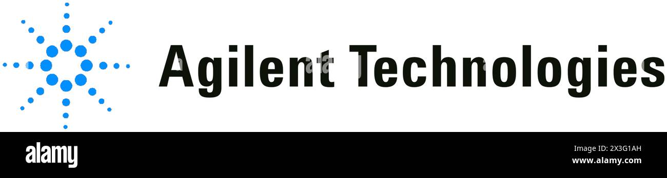 New York, États-Unis - 9 mars 2024 : logo de la société Agilent technologies, icône de la société, éditorial illustratif. Banque D'Images