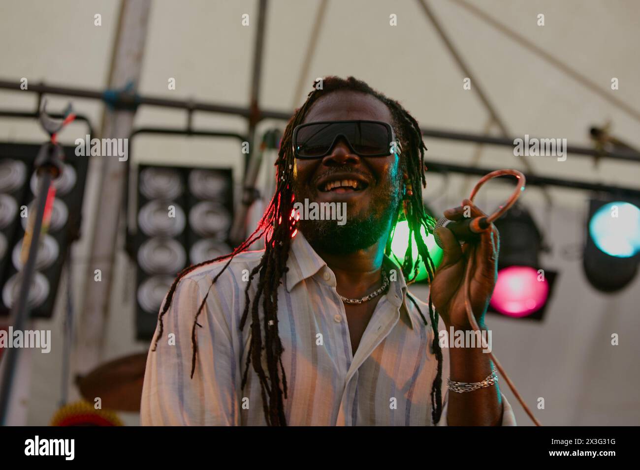 Levi Roots se produisant au Guilfest 2011 Banque D'Images