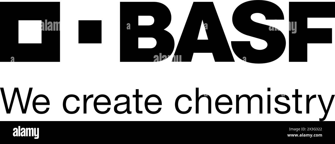 New York, États-Unis - 9 mars 2024 : logo de la société BASF, icône de la société. Banque D'Images