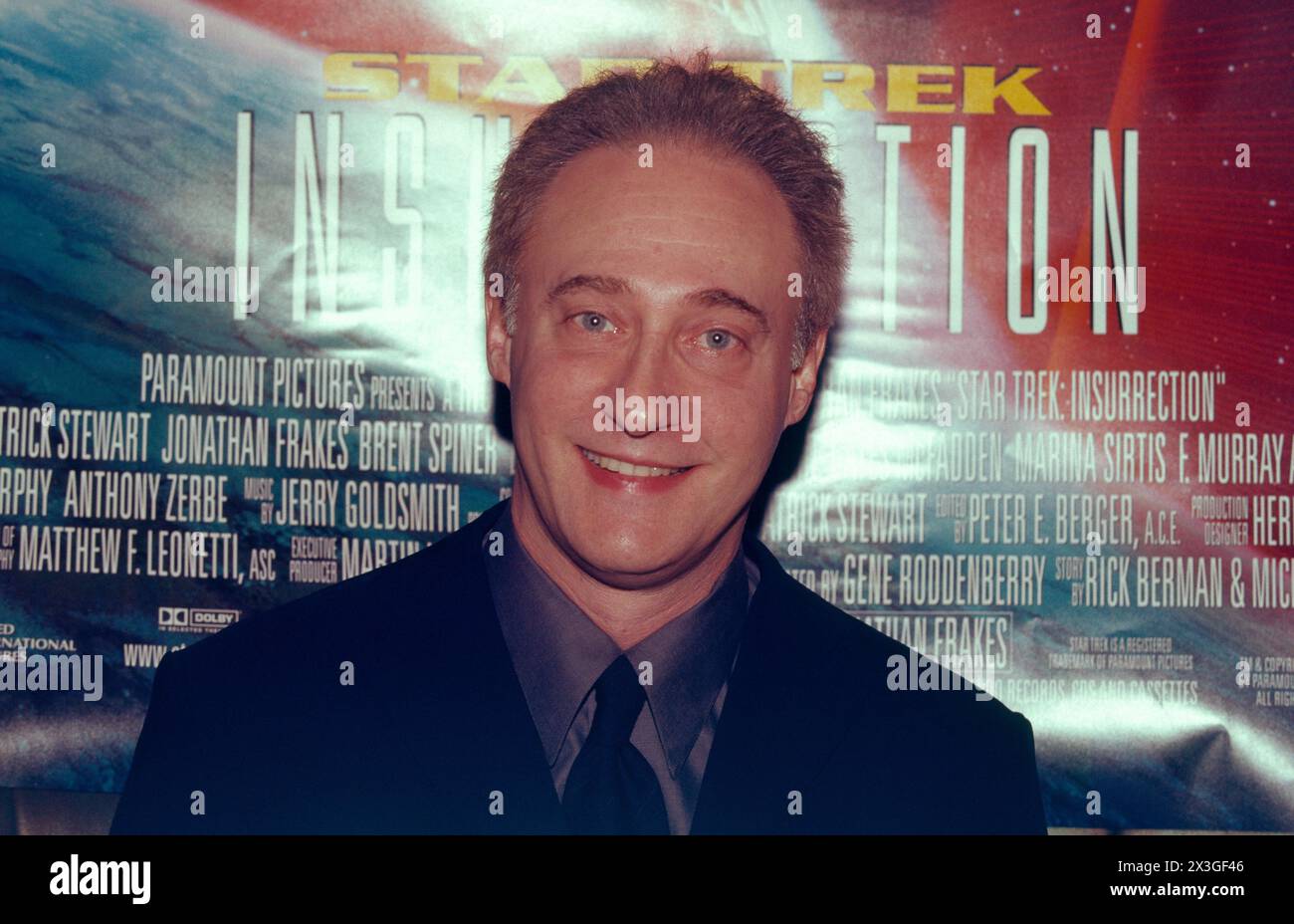 Brent Spiner L'acteur qui a joué DES DONNÉES dans Star Trek Next Generation au Star Trek : insurrection premier à Sydney en Australie en 1998, trekkie. Banque D'Images