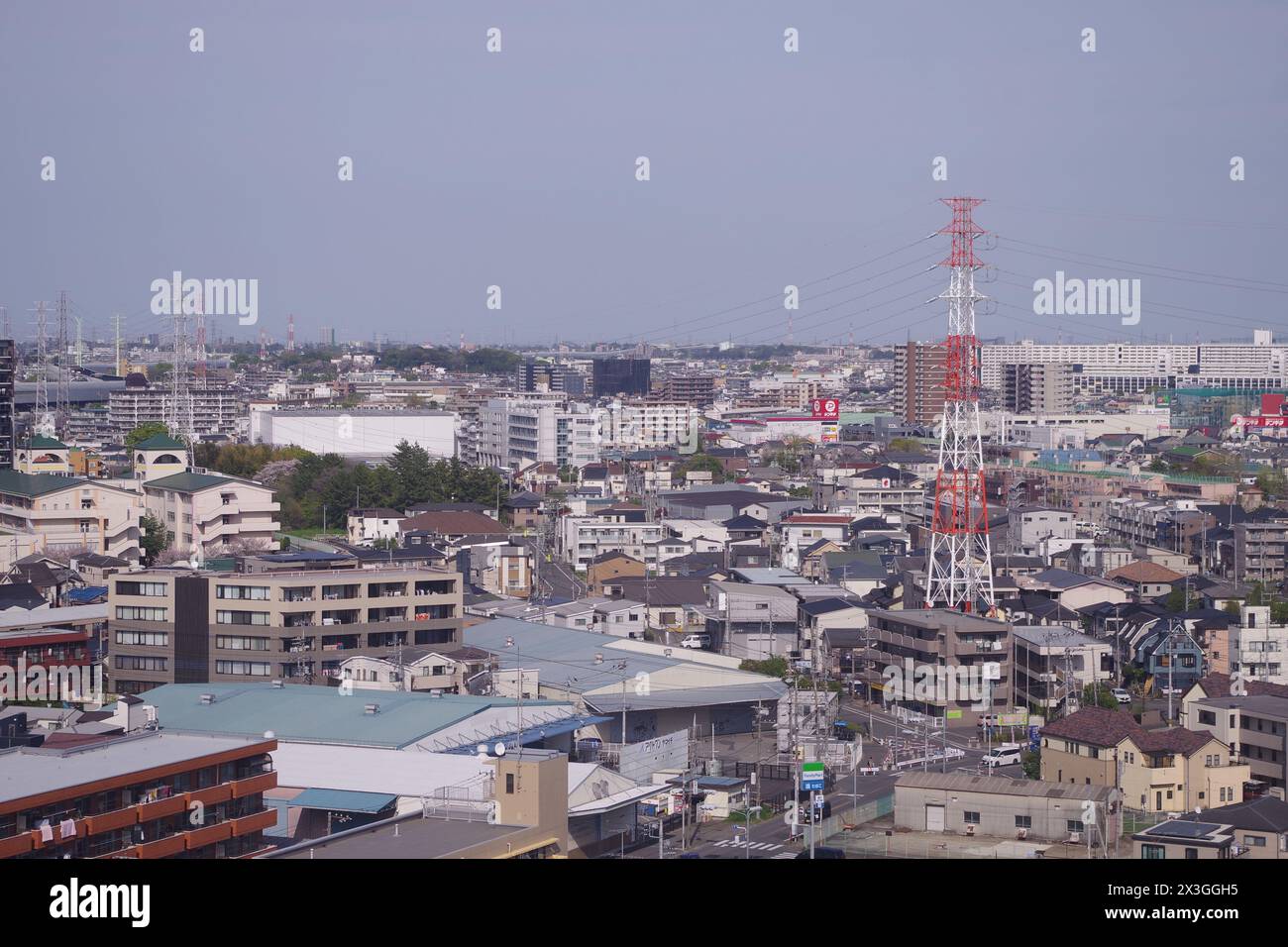 Vue de Toda, préfecture de Saitama, Japon Banque D'Images