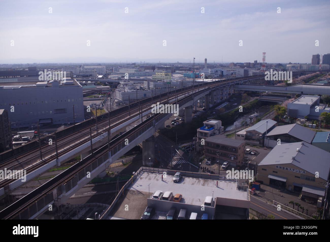 Vue de Toda, préfecture de Saitama, Japon Banque D'Images