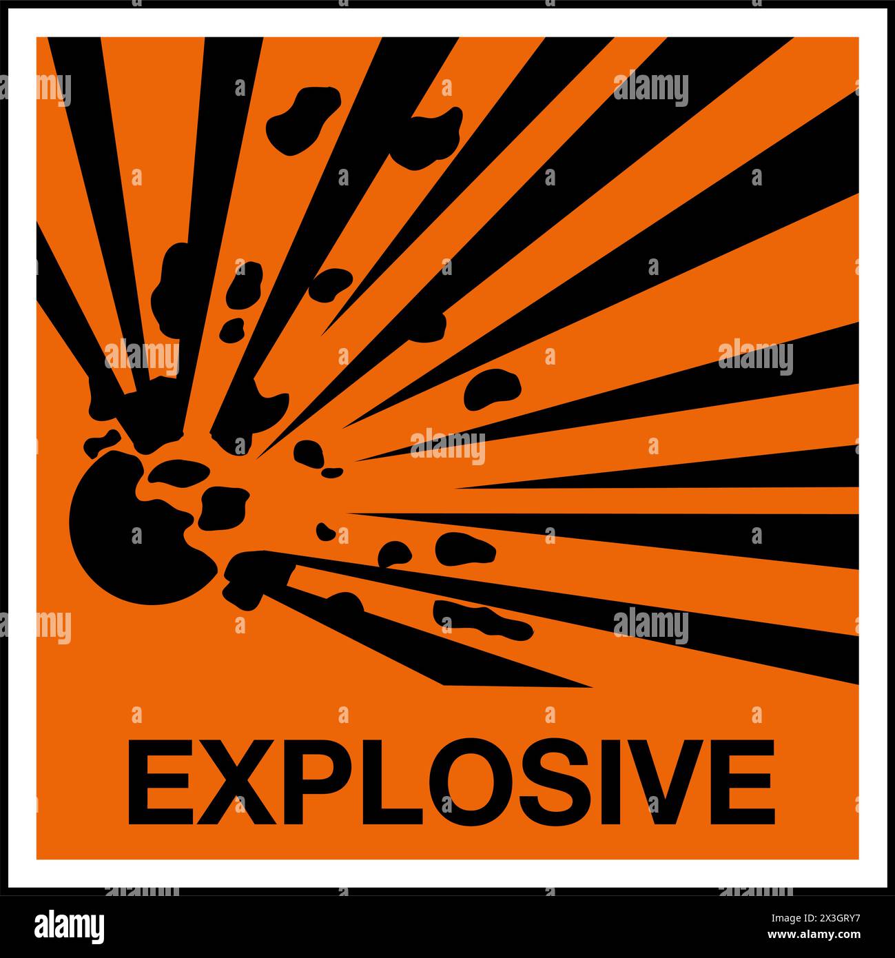 Autocollants Danger Explosion - 2 Stickers Vinyle 7,5x7,5 Cm, Imperméables, Pour Voiture, Casque, Intérieur/extérieur
