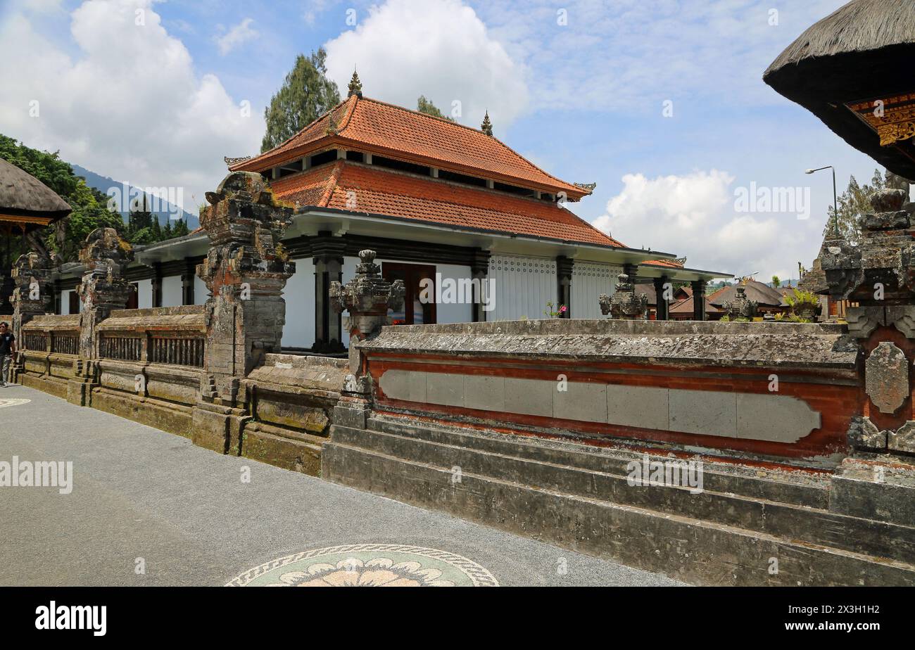 Complexe Pura Bratan - Pura Ulun Dana Bratan, Bali, Indonésie Banque D'Images