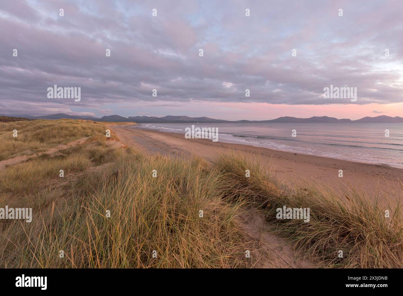 Newborough Warren Beach et Ynys Llanddwyn National nature Reserve, Anglesey, Nord du pays de Galles, Royaume-Uni Banque D'Images