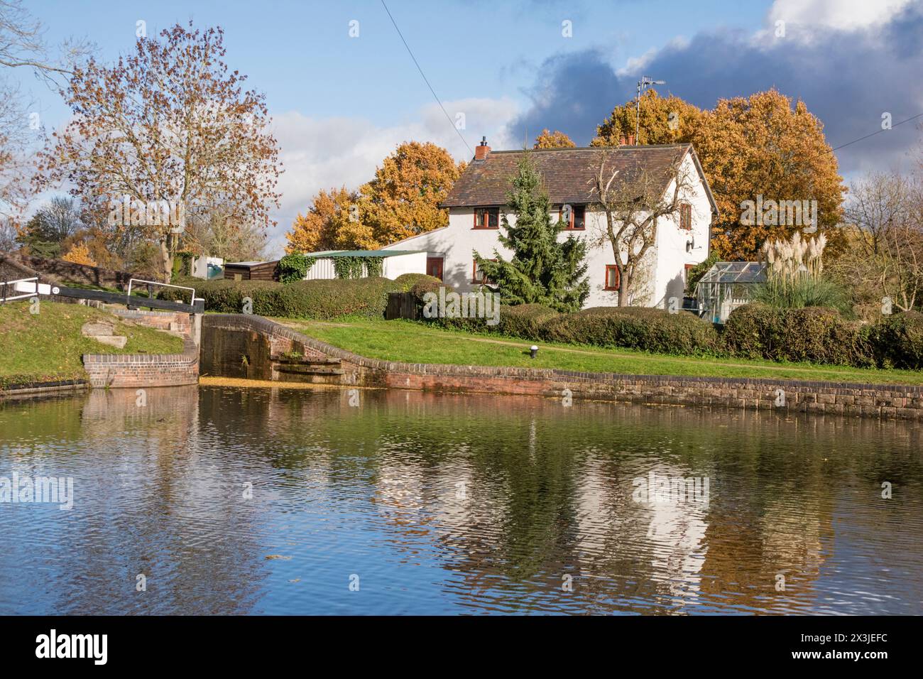 Kingswood Junction, Lapworth, sur le canal Stratford upon Avon, Warwickshire, Angleterre, Royaume-Uni Banque D'Images