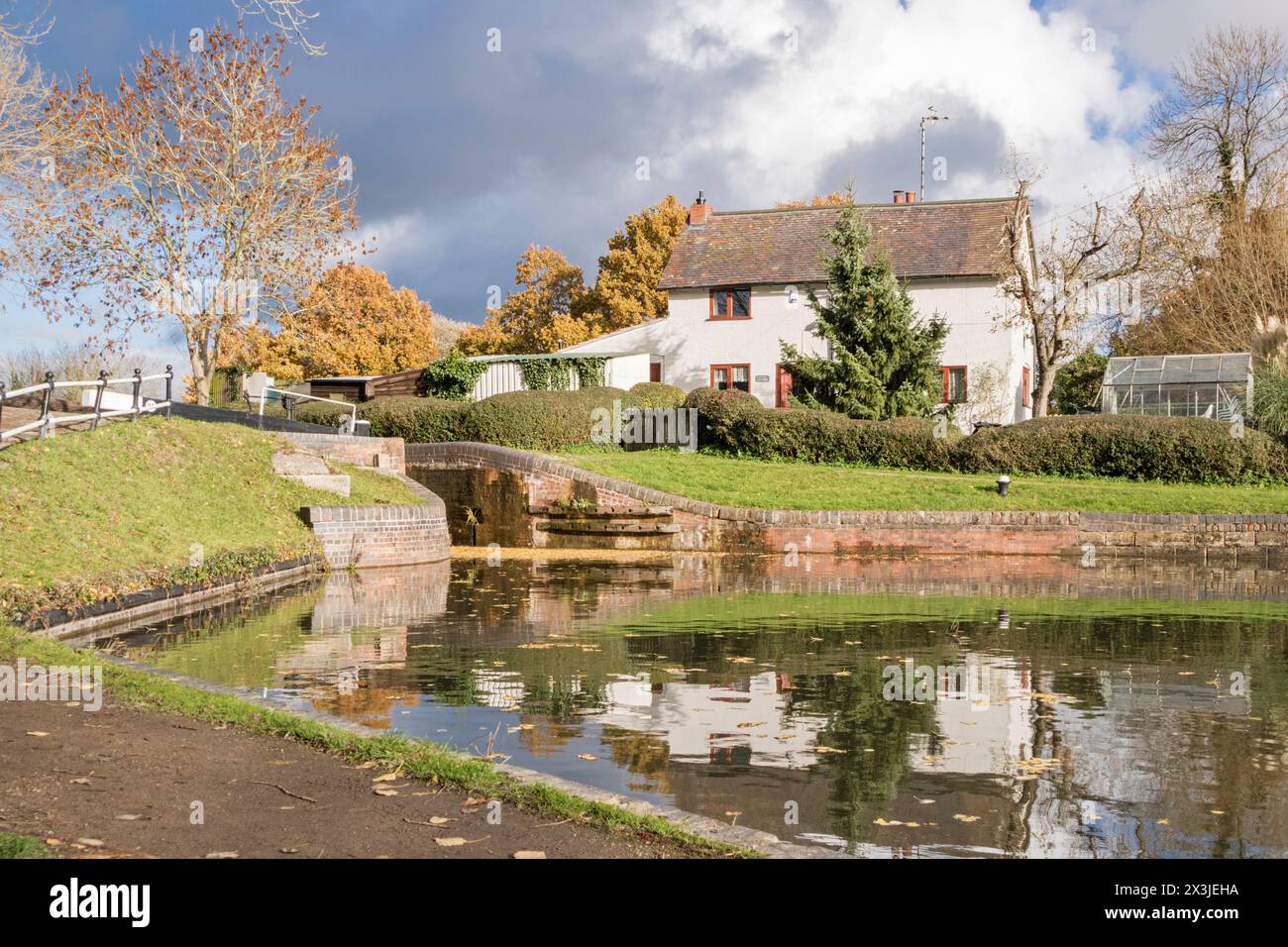 Kingswood Junction, Lapworth, sur le canal Stratford upon Avon, Warwickshire, Angleterre, Royaume-Uni Banque D'Images