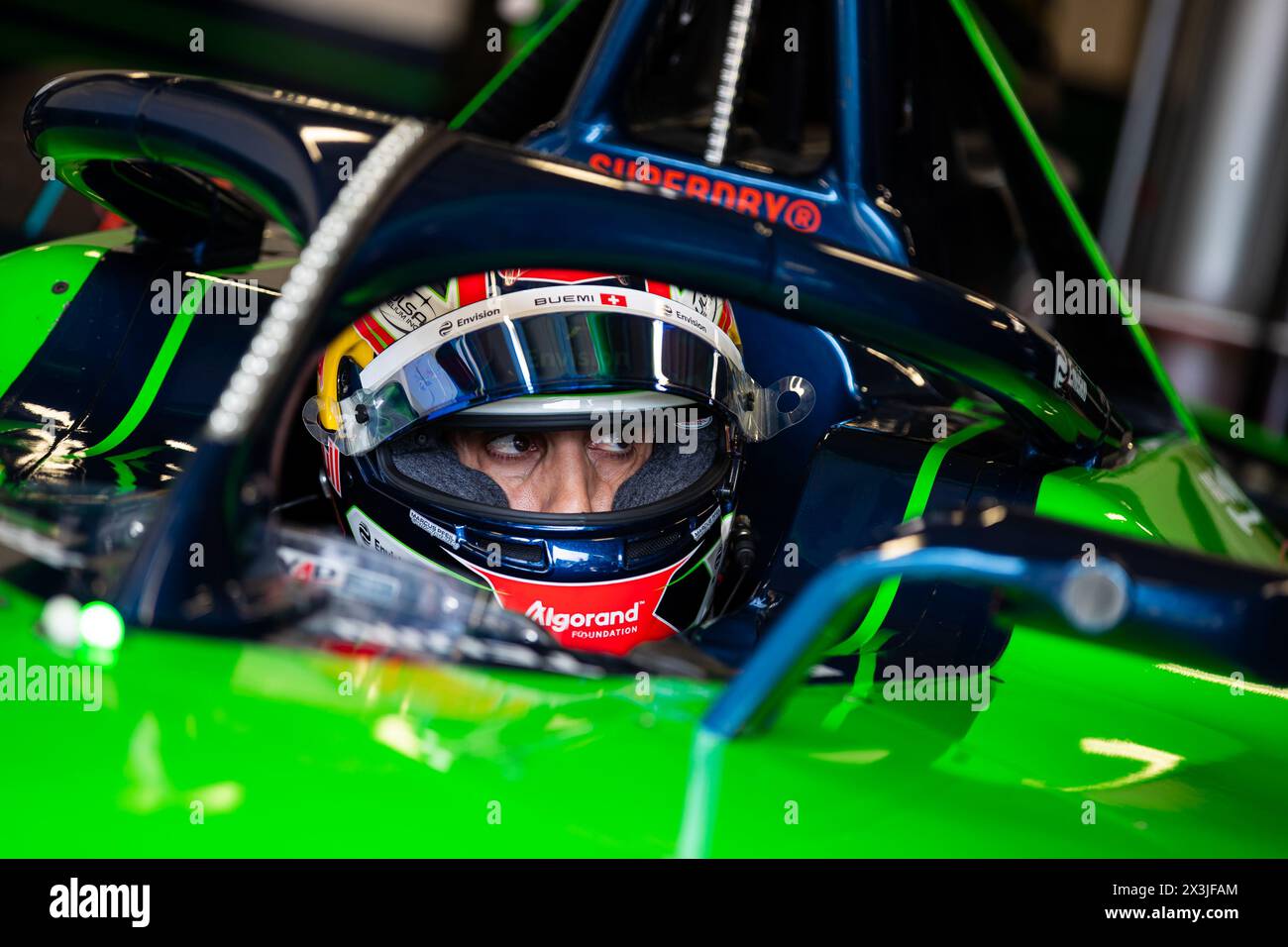 BUEMI Sébastien (SWI), Envision Racing, Jaguar I-type 6, portrait lors de l'ePrix de Monaco 2024, 6ème meeting du Championnat du monde ABB FIA Formula E 2023-24, sur le circuit de Monaco du 25 au 27 avril 2024 à Monaco - photo Javier Jimenez / DPPI Banque D'Images
