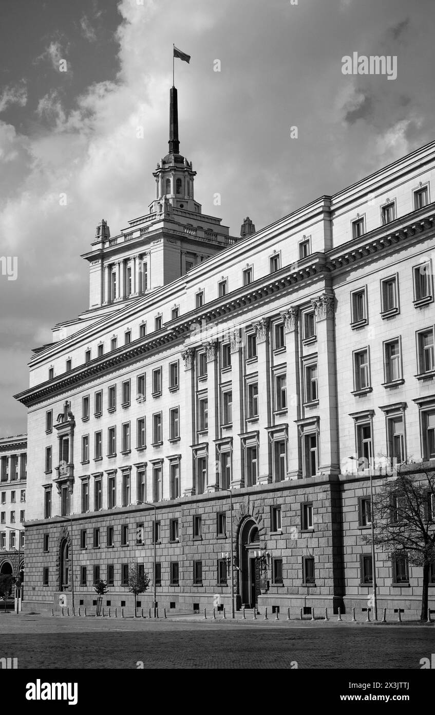 Bulgarie, Sofia, bâtiments de façades du centre-ville Banque D'Images