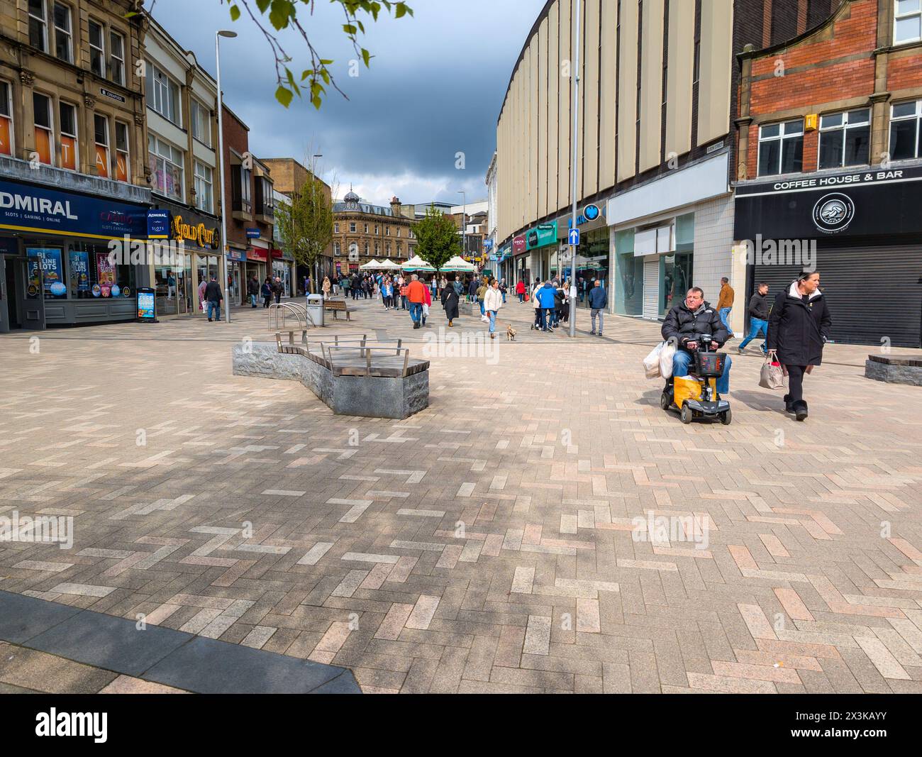 Queen Street Barnsley Banque D'Images