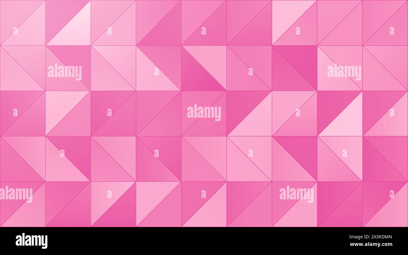 Motif sans couture de forme triangulaire abstraite dans différentes nuances de rose. Fond de triangle géométrique pour la Saint-Valentin, l'amour et la célébration romantique Banque D'Images
