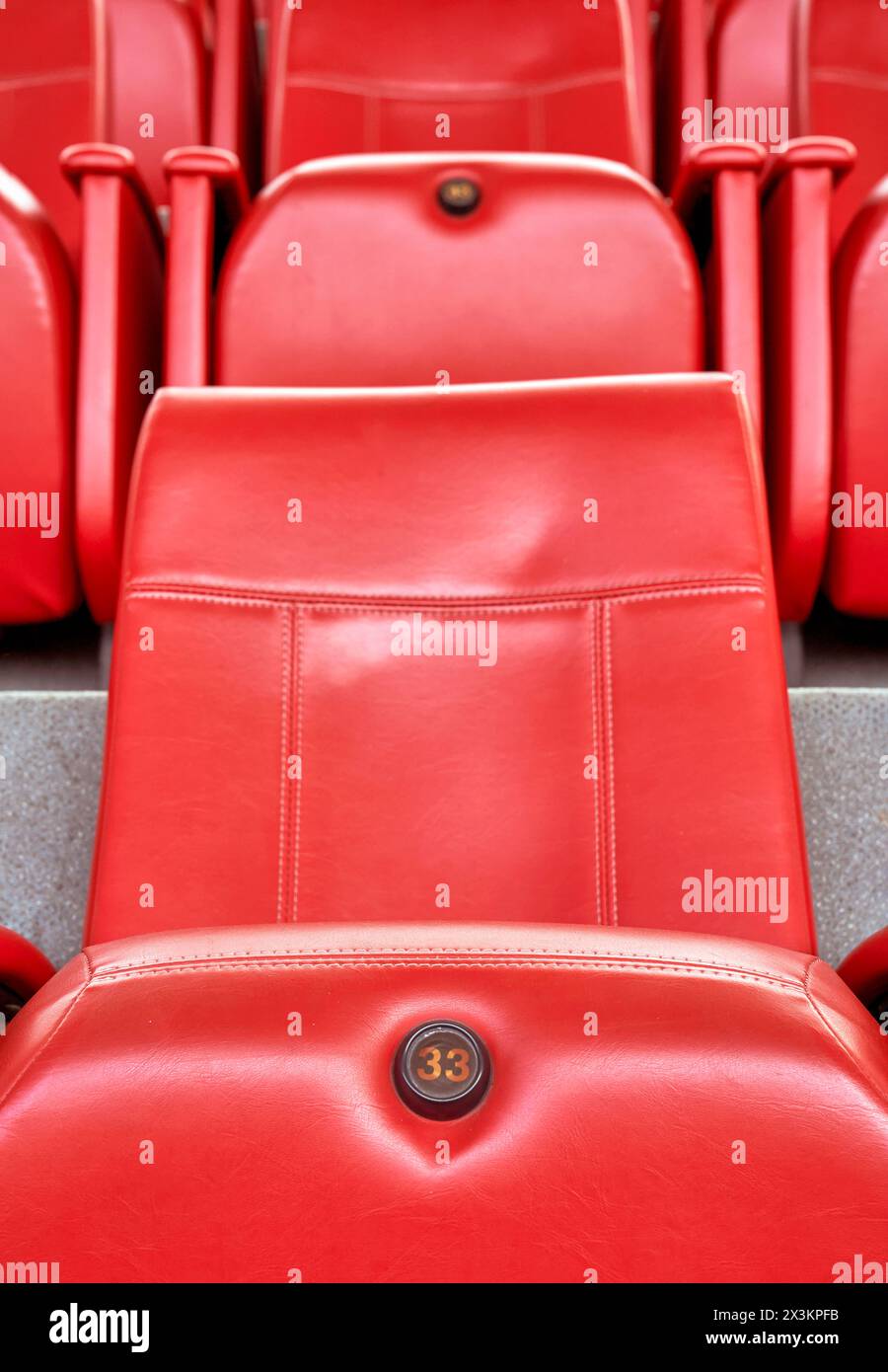 Tribune VIP à de Kuip Arena - les terrains de jeux officiels du FC Feyenoord Banque D'Images