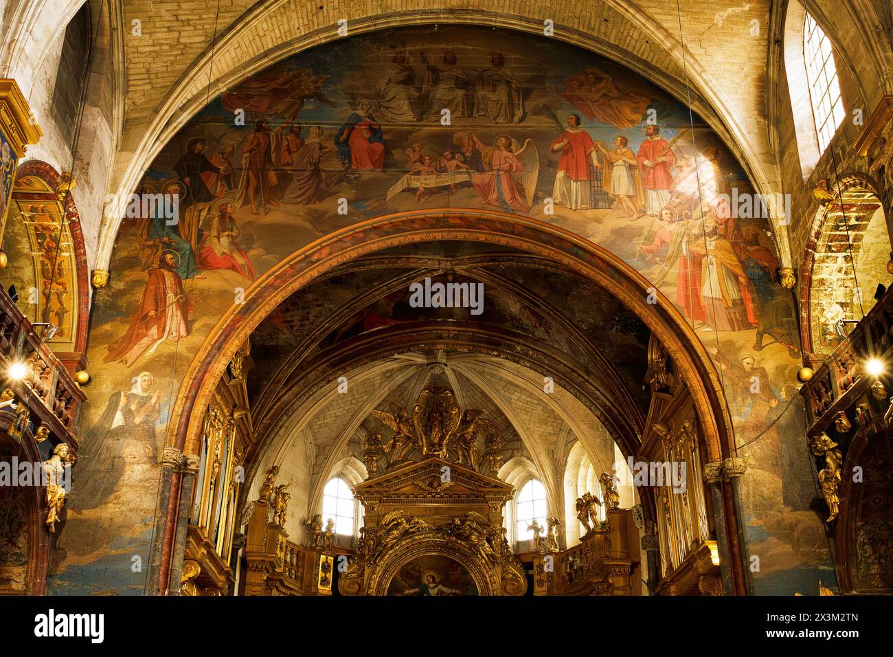 Collégiale notre-Dame-des-Anges, Isle-sur-la-Sorgue, Provence, France Banque D'Images