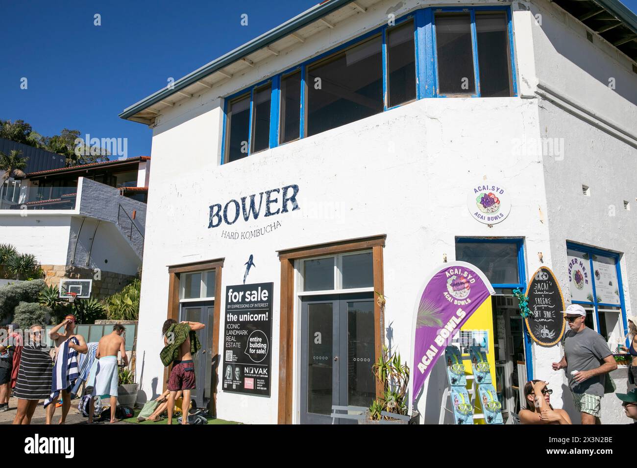 Bower café et café-restaurant à Fairy Bower sur la Manly à Shelly Beach Scenic Walk, Sydney, Nouvelle-Galles du Sud, Australie Banque D'Images