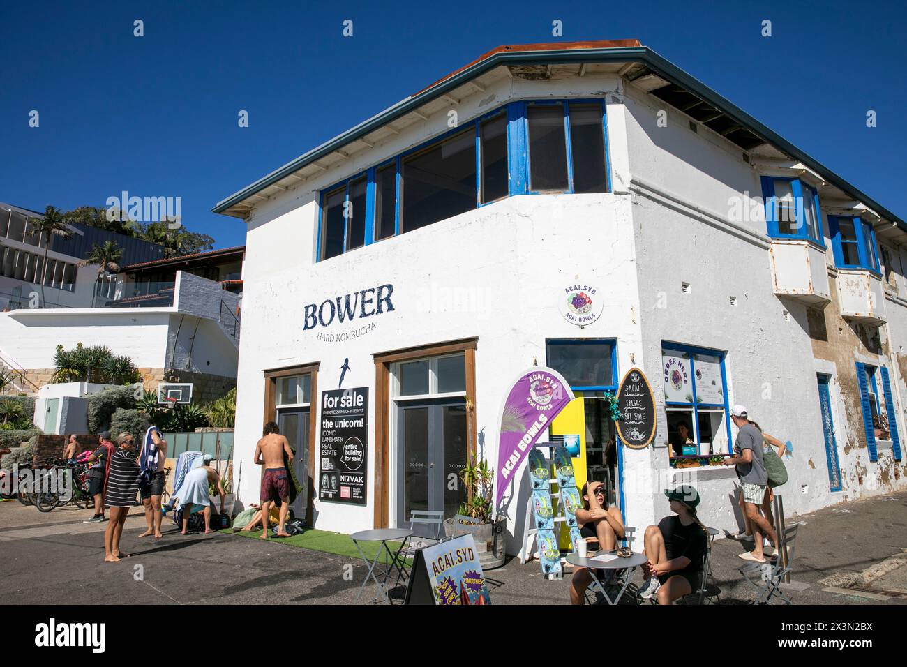 Bower café et café-restaurant à Fairy Bower sur la Manly à Shelly Beach Scenic Walk, Sydney, Nouvelle-Galles du Sud, Australie Banque D'Images