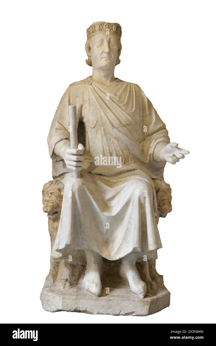 Monument à Charles Ier d'Anjou par Arnolfo di Cambio Banque D'Images