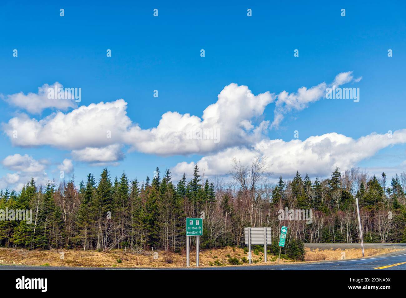 Nuages en Nouvelle-Écosse Banque D'Images