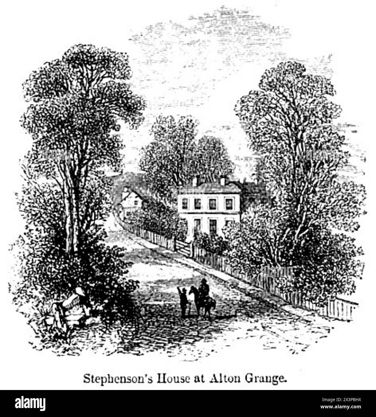 Stephenson's House à Alton Grange, Banque D'Images