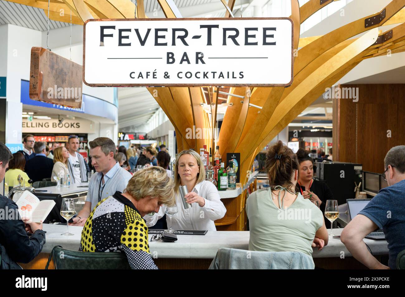 Aéroport d'Édimbourg, Fever Tree et images Banque D'Images