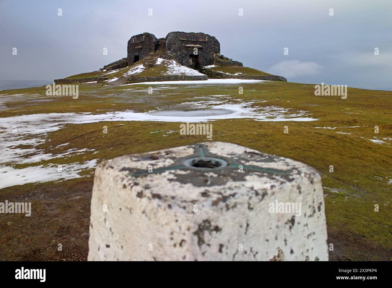 Sentier jusqu'à Moel Fammau, Mold, pays de Galles Banque D'Images