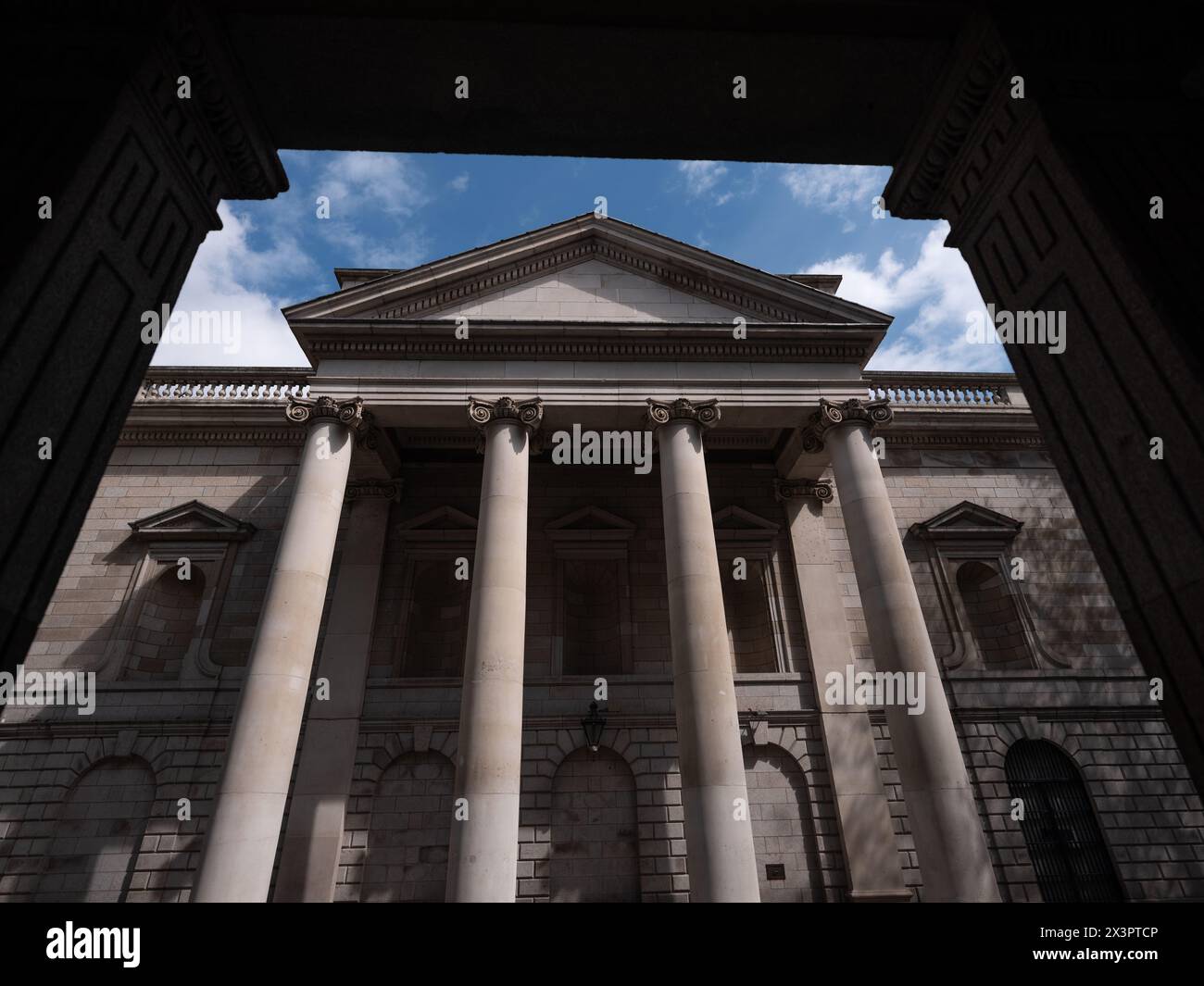 Le bâtiment de la Banque d'Irlande au College Green à Dublin, Irlande. Banque D'Images