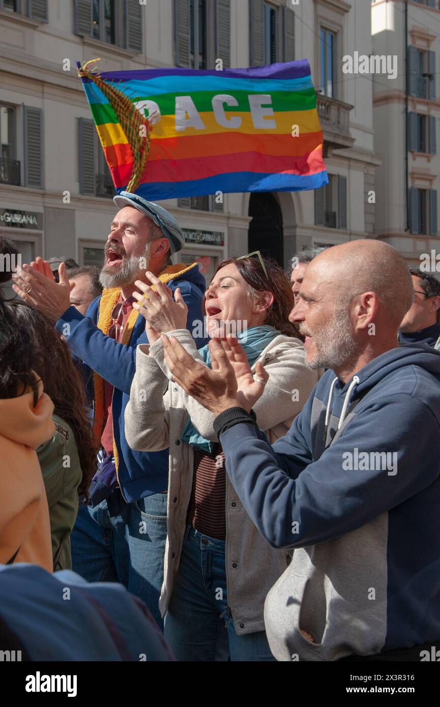 Milan, Italie 25/2024 : Festa Liberazione © Andrea Sabbadini Banque D'Images