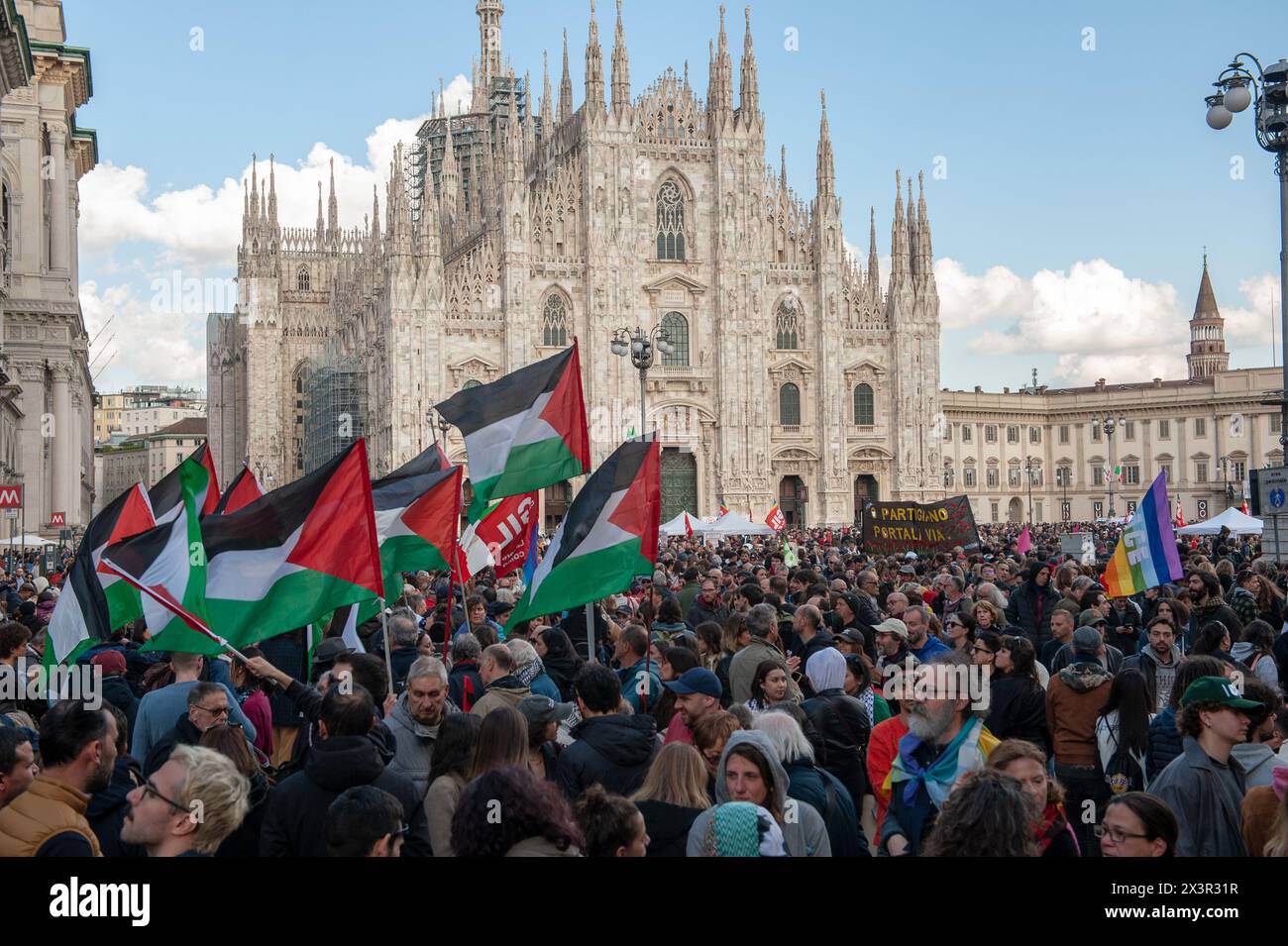 Milan, Italie 25/2024 : Festa Liberazione © Andrea Sabbadini Banque D'Images
