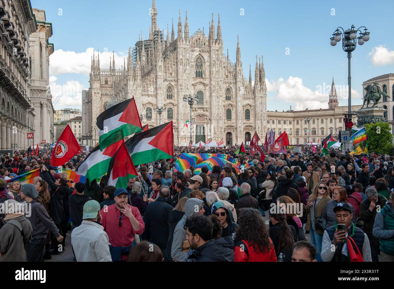 Milan, Italie 25/2024 : Festa Liberazione © Andrea Sabbadini Banque D'Images