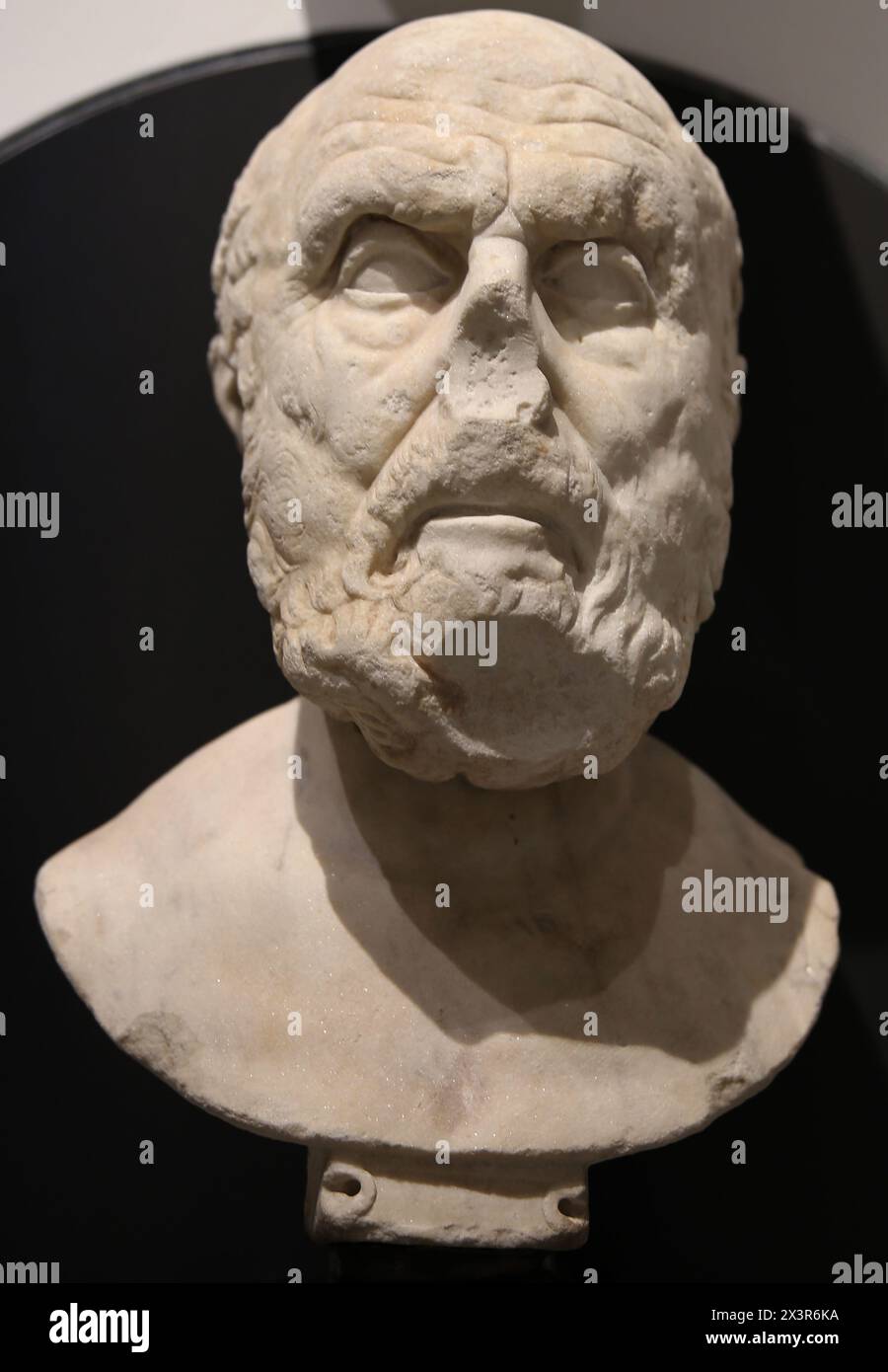 Aratus de Soli. Poète grec. IIe siècle av. J.-C. Marbre blanc. Musei Reali. Musée archéologique. Turin. Banque D'Images