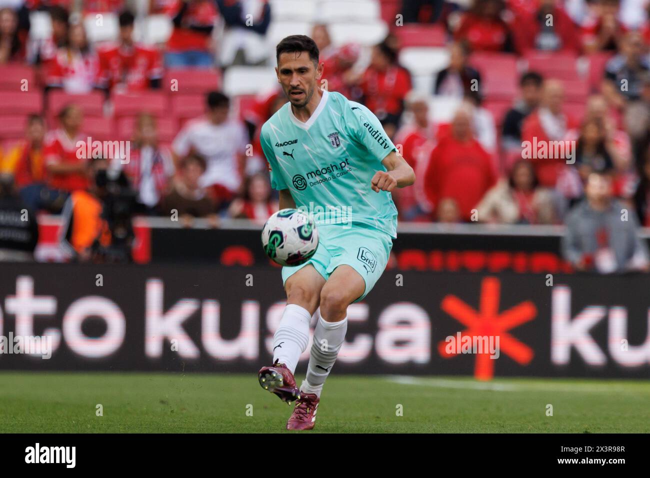 Paulo Oliveira pendant le match de Liga Portugal entre SL Benfica et SC Braga à Estadio Da Luz, Lisbonne, Portugal. (Maciej Rogowski) Banque D'Images