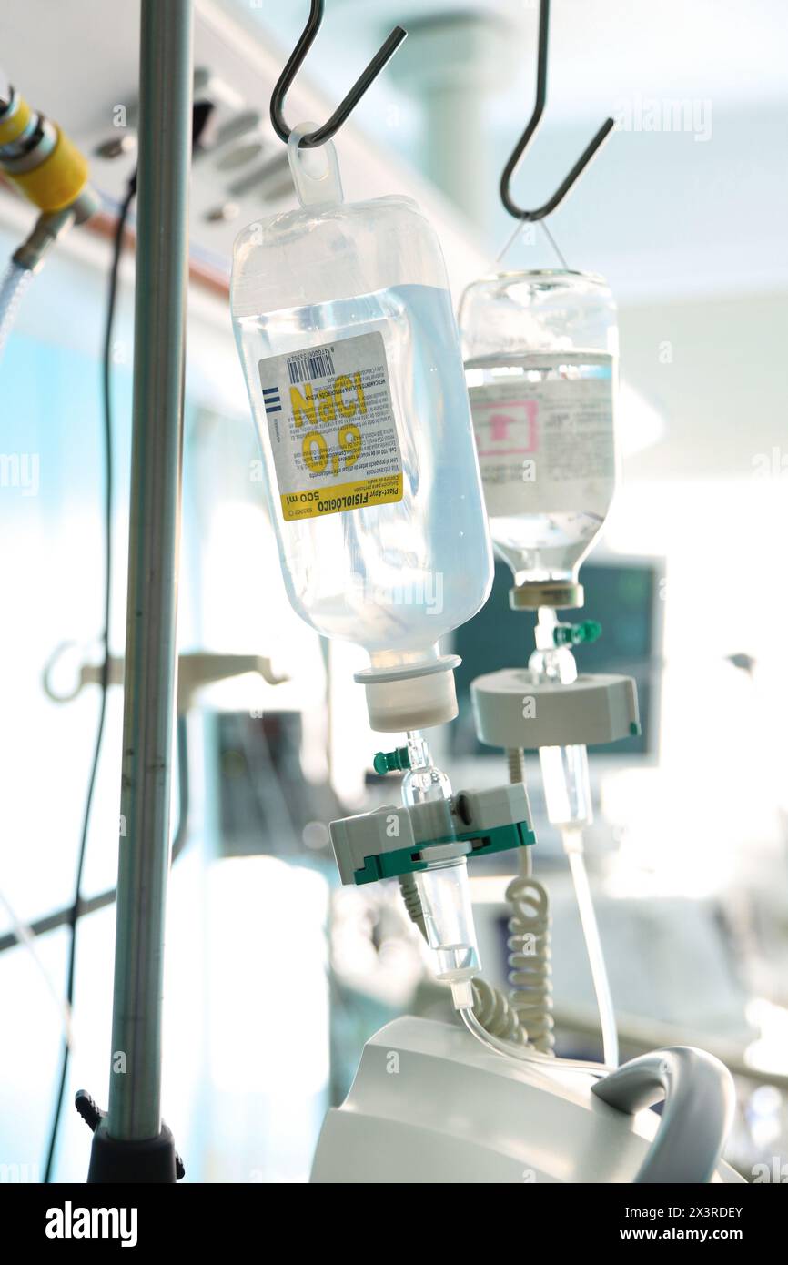 L'Unité de Soins Intensifs Soins intensifs, l'hôpital Donostia, San Sebastian, Donostia, Gipuzkoa, Pays Basque, Espagne Banque D'Images