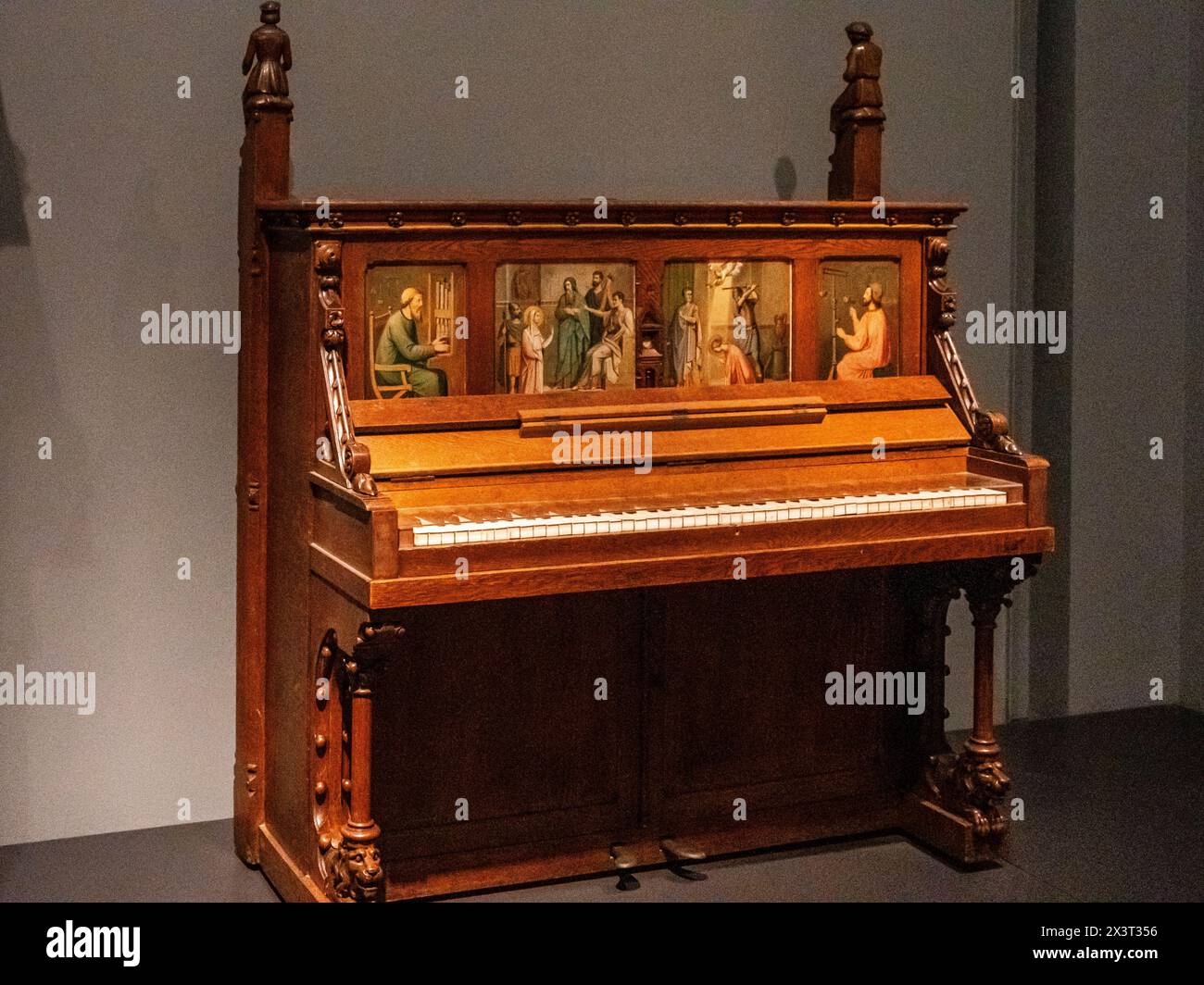 Piano du XIXe siècle, Atelier Cuypers, Amsterdam, pays-Bas Banque D'Images