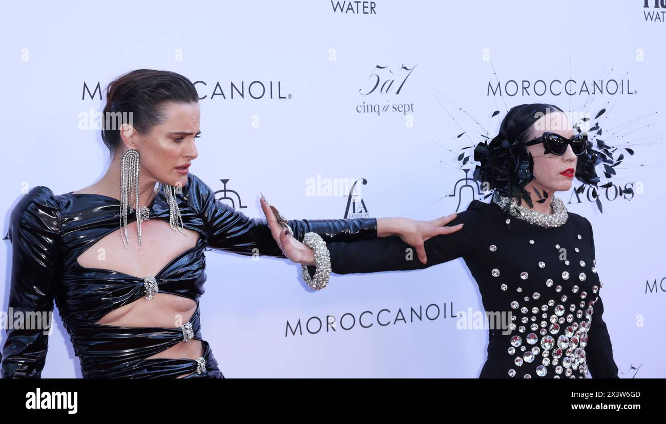 Daniella Midenge et B. Akerlund assistent au 8e Annual Fashion Awards du Daily Front Row le 28 avril 2024 à Beverly Hills, Californie. Photo : Crash/imageSPACE Banque D'Images