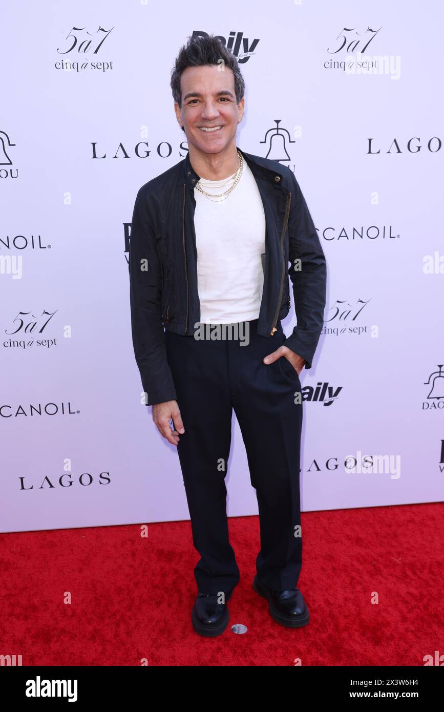 George Kotsiopoulos assiste au 8e Annual Fashion Los Angeles Awards du Daily Front Row le 28 avril 2024 à Beverly Hills, Californie. Photo : Crash/imageSPACE Banque D'Images