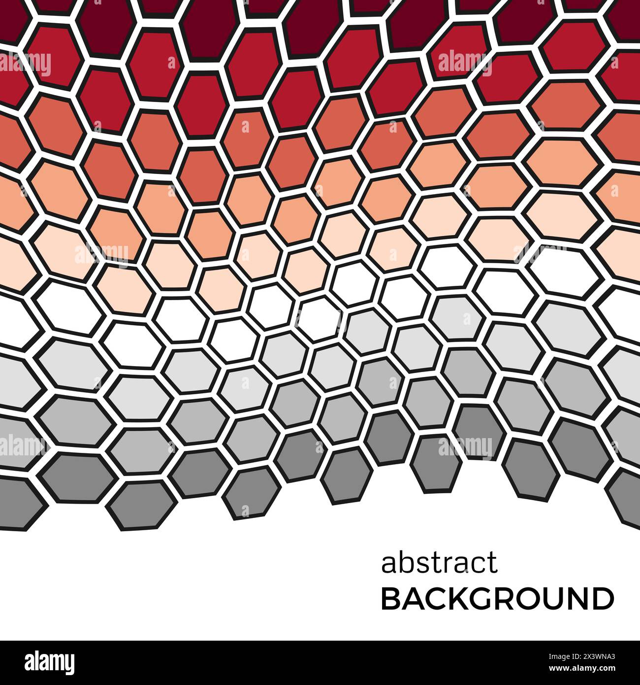Fond abstrait avec des éléments hexagones de couleur. Illustration vectorielle. Illustration de Vecteur