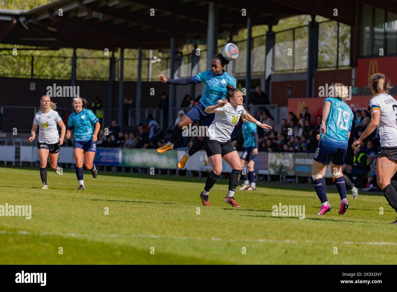Danielle carter, lionnes de Londres dans le match du Championnat Barclays Womens contre Lewes FC le 28 avril 2024 à Princes Park, Dartford, Kent Banque D'Images