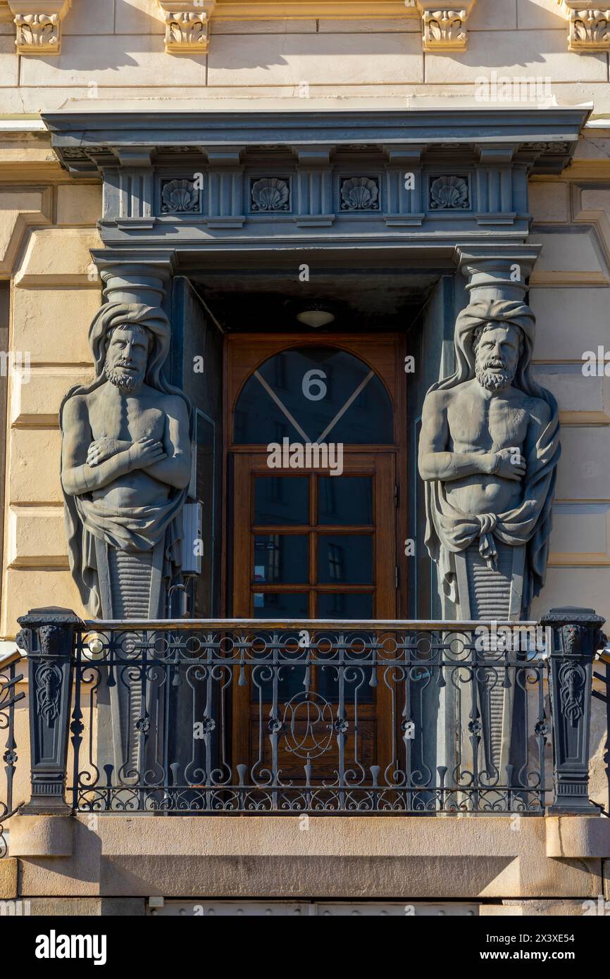Europe, Scandinavie, Suède. Goeteborg. Sculpture ornementale. Banque D'Images