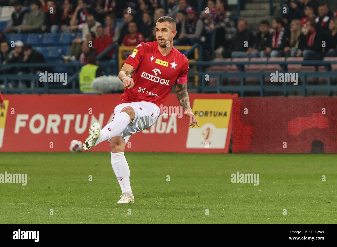 2023.10.20 Cracovie Pologne, Football Fortuna 1 Liga 23/24, Wisla Krakow - Resovia op : Alan Uryga Banque D'Images