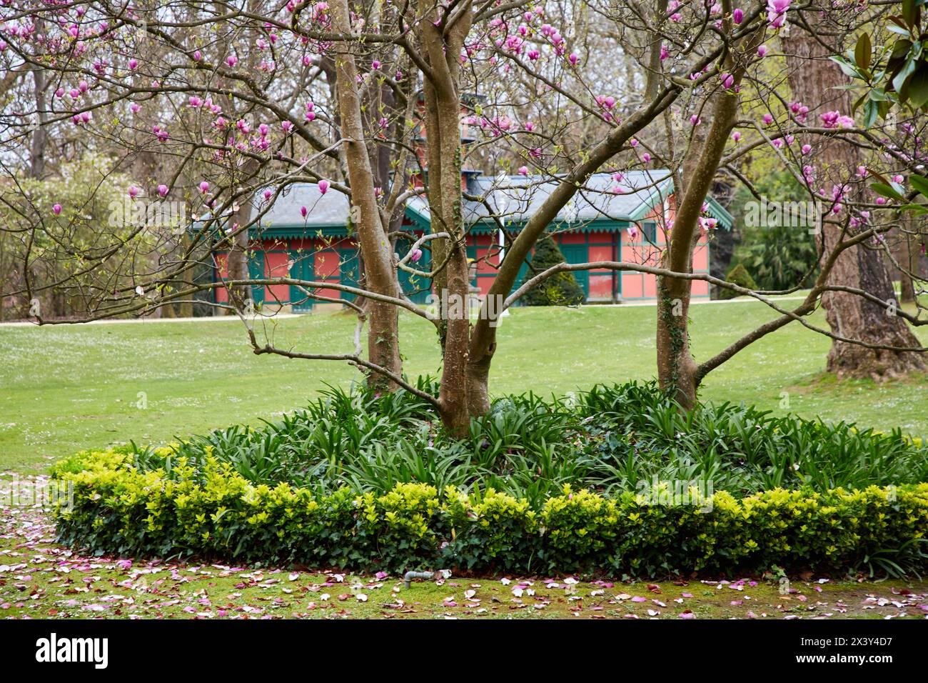 Jardins et Palais de Aiete, Donostia, San Sebastian, Gipuzkoa, Pays Basque, Espagne Banque D'Images
