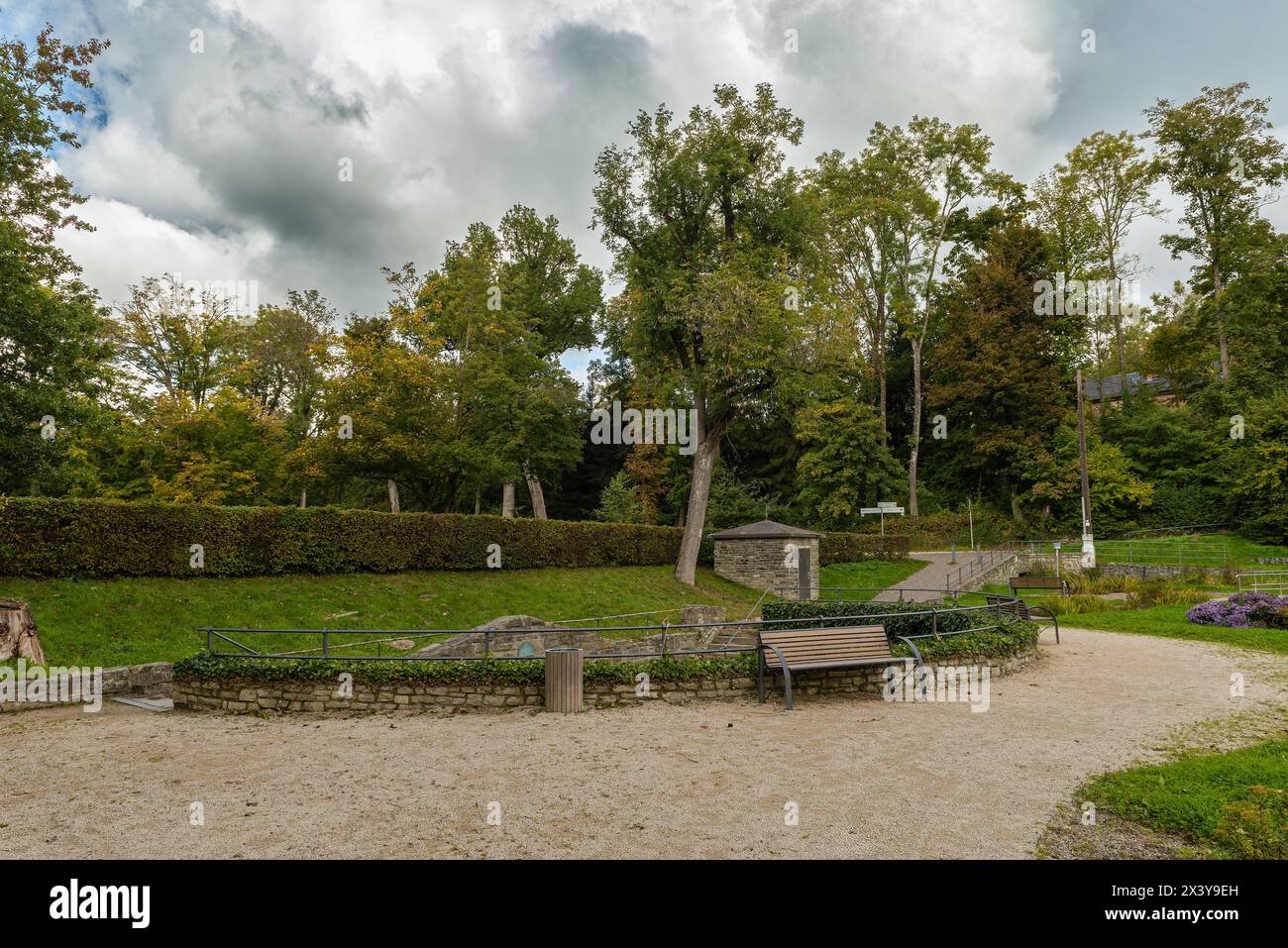 Le parc historique Spring Park Kronthal, Kronberg Im Taunus, Allemagne Banque D'Images