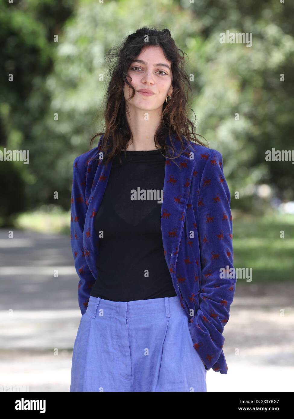 Rome, Italie. 29 avril 2024. Rome, Casa del Cinema, photocall pour le film 'Too Blue'. Sur la photo : Martina Gatti crédit : Agence photo indépendante/Alamy Live News Banque D'Images