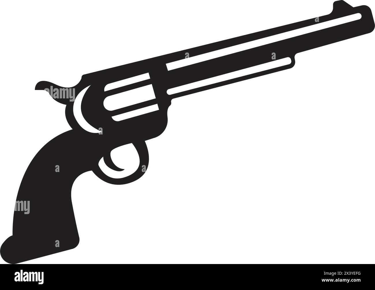 Icône pistolet. Vecteur d'arme. Modèle de logo d'illustration d'équipement militaire. Illustration de Vecteur