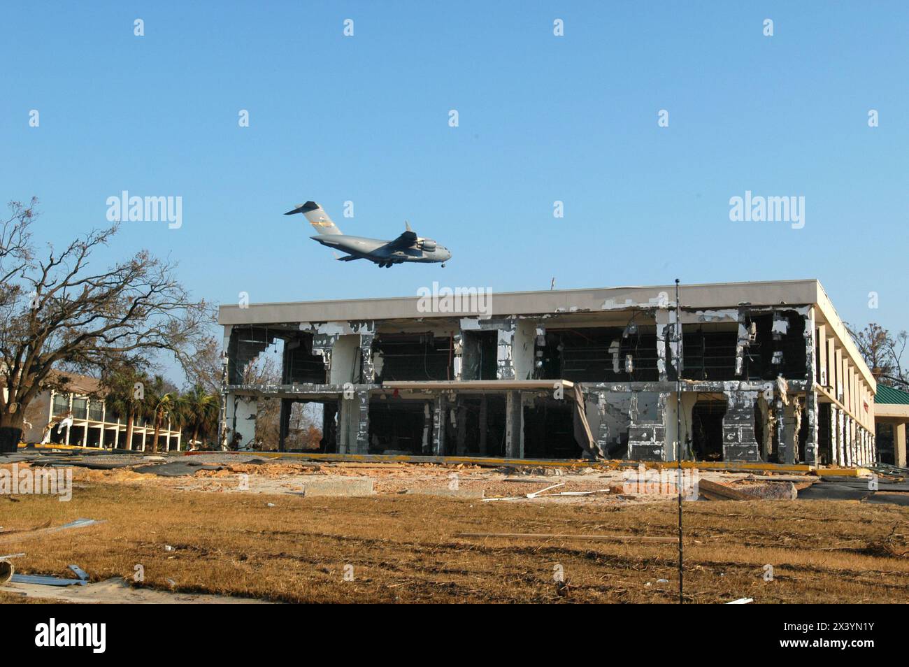 Ouragan Katrina après Banque D'Images