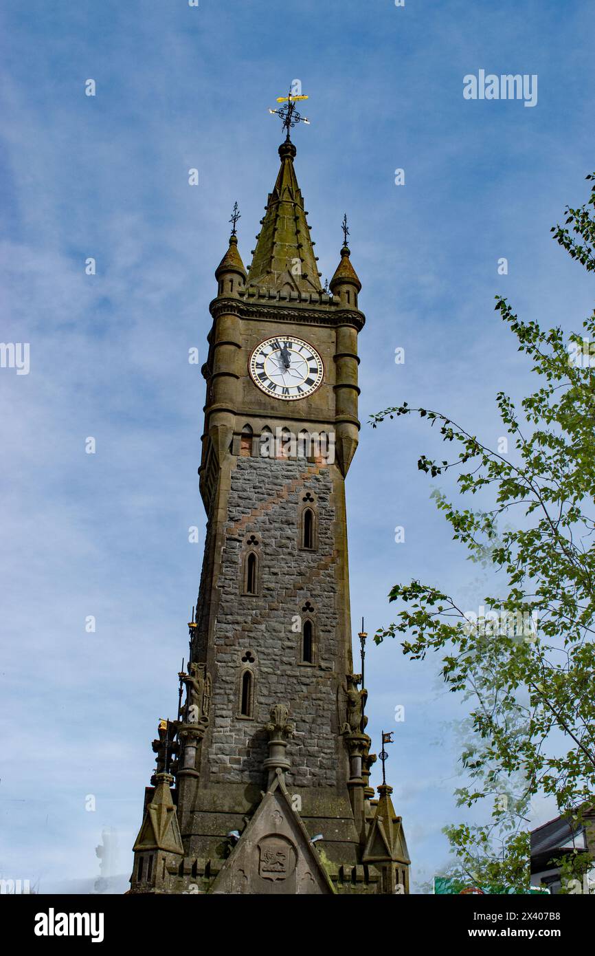 Horloge de la ville de Machynlleth Banque D'Images