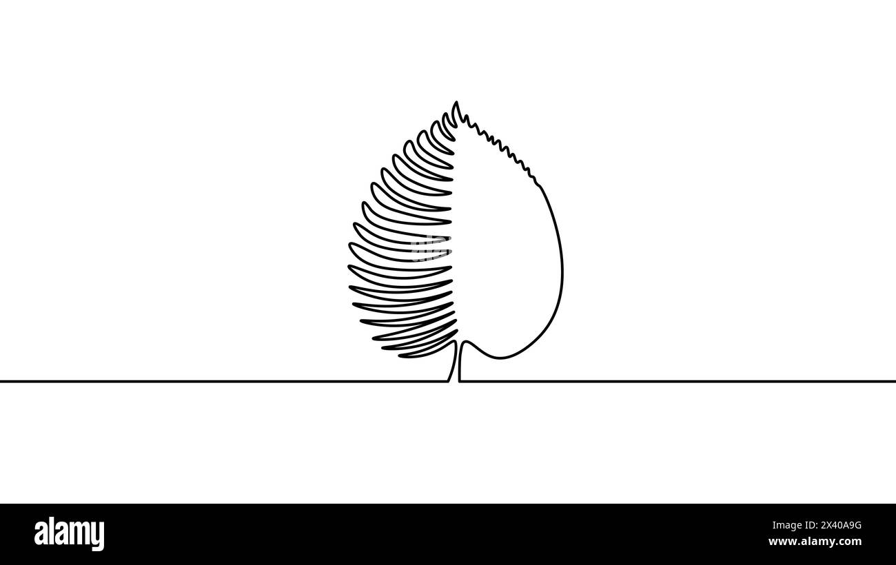 Seule ligne de plus en plus de l'art pousse. Les feuilles des plantes pousser des semis de graines du sol agricole naturel eco concept design un croquis silhouette vector Illustration de Vecteur