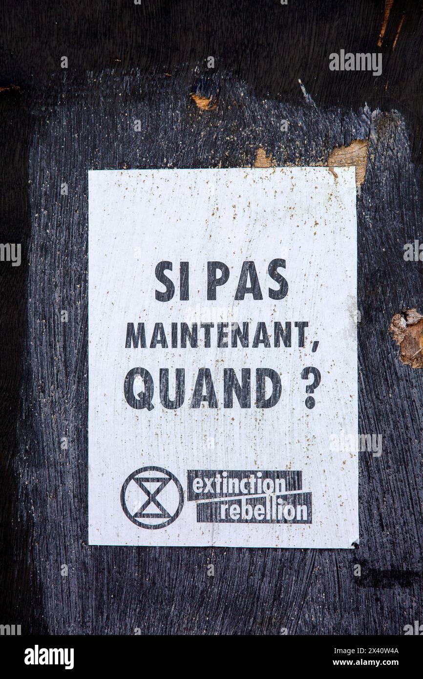 Rébellion d'extinction Banque D'Images