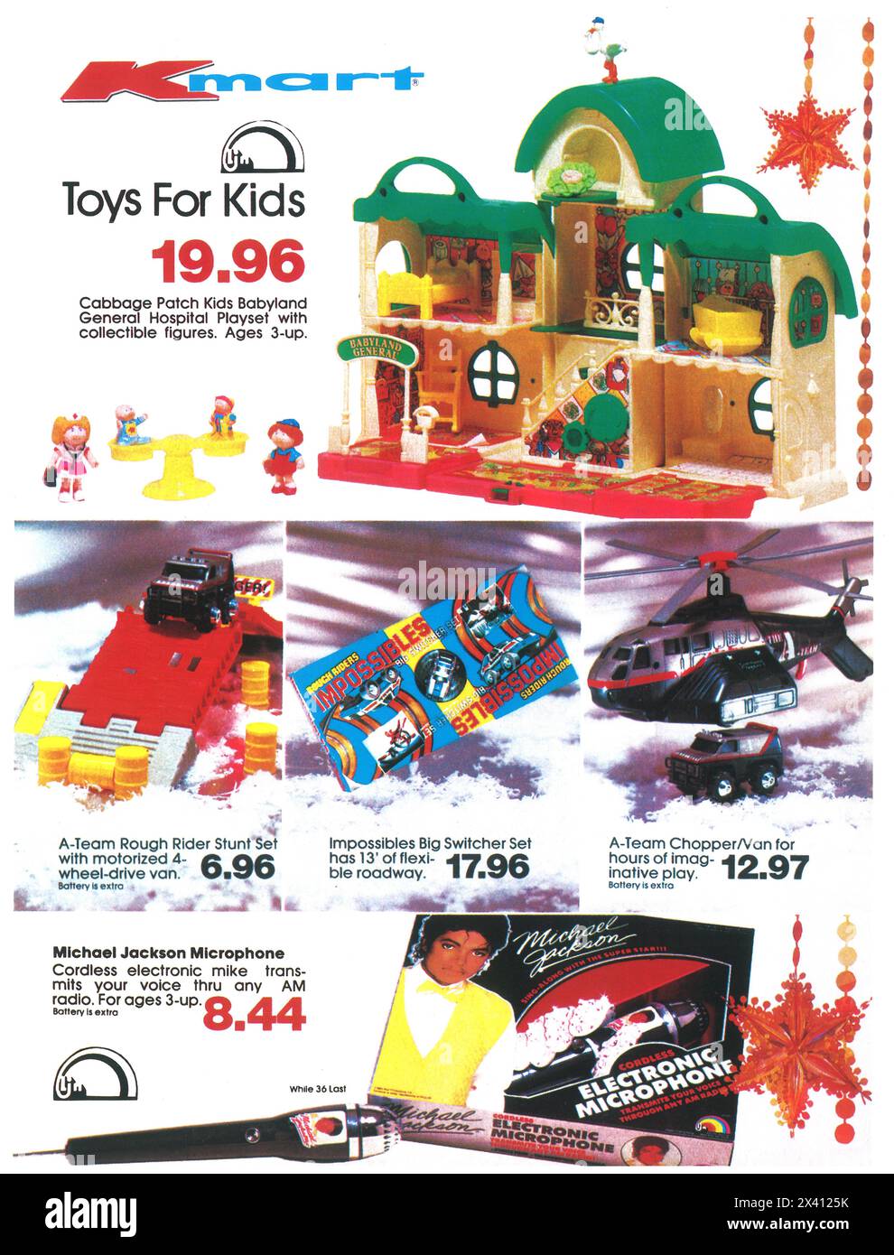 1984 Kmart Toys pour enfants annonce Banque D'Images