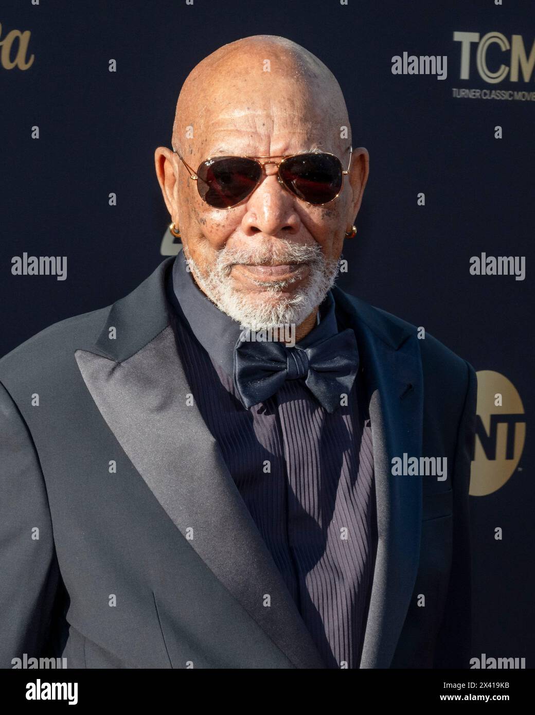 27 avril 2024, Hollywood, Californie, États-Unis : Morgan Freeman assiste à la 49e édition annuelle du AFI Life Achievement Award en l'honneur de Nicole Kidman. (Crédit image : © Billy Bennight/ZUMA Press Wire) USAGE ÉDITORIAL SEULEMENT! Non destiné à UN USAGE commercial ! Banque D'Images